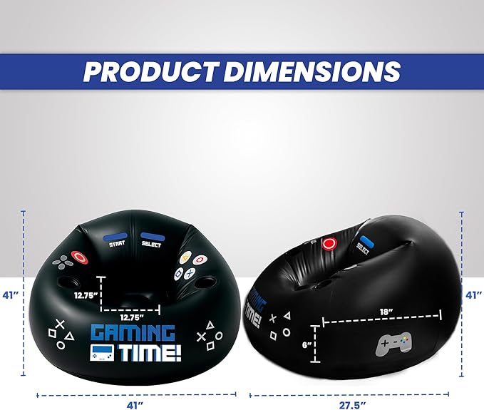 GameCloud Air Throne – Uppblåsbar Gamingfåtölj