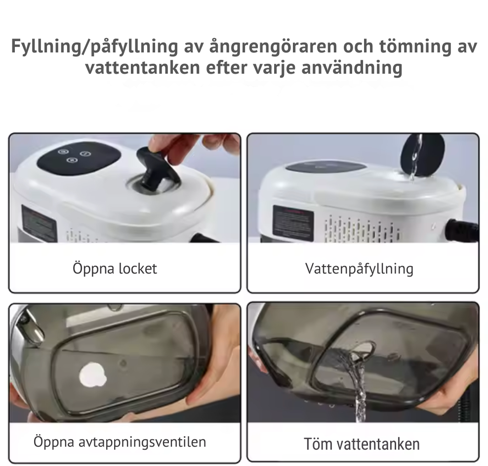 SteamMaster Pro 105°C - Ångrengörare 3 BAR