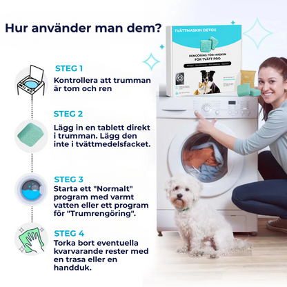 Tvättmaskin Detox | Tvättmaskinstabletter