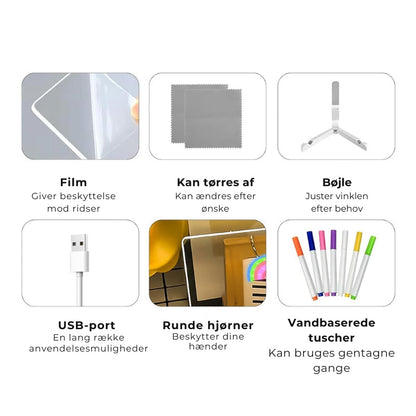 Doodleglow™️ LED-ritbräda