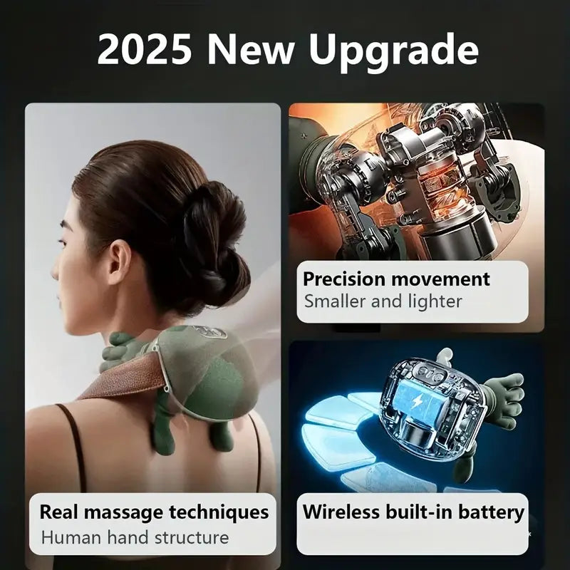 Nack- och Axelmassager med Värme & 3D Knådning