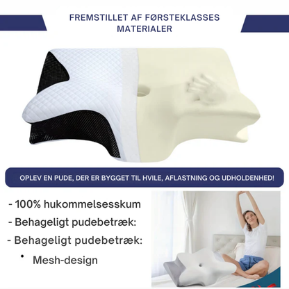 ErgoPillow™ | Sov bättre, vakna friskare – ergonomiskt stöd för nacke och rygg hela natten