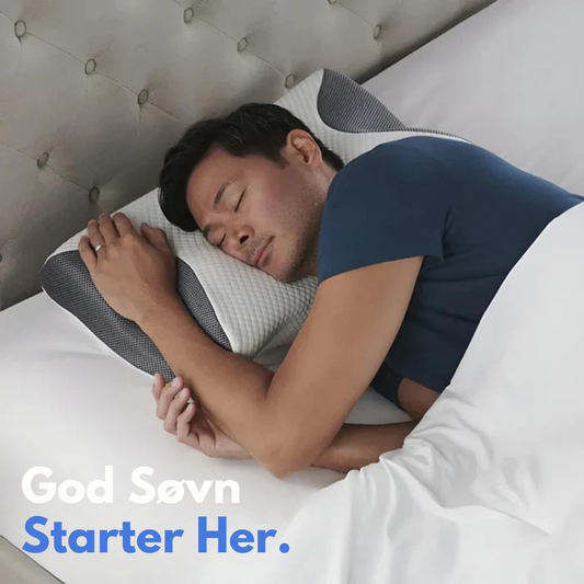 ErgoPillow™ | Sov bättre, vakna friskare – ergonomiskt stöd för nacke och rygg hela natten