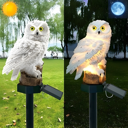 LumaOwl™ – Soldriven trädgårdsugglelampa
