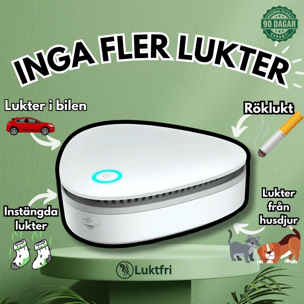 Luktfri – Ta bort dåliga lukter snabbt och enkelt!