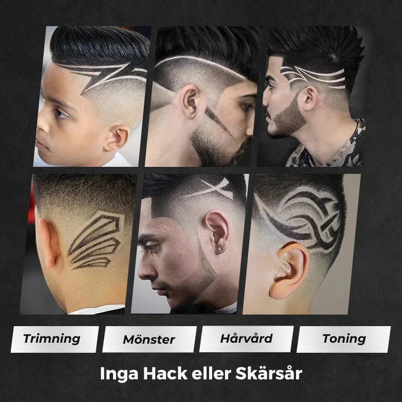 * - ClipPro™ | LCD-skärm Professionell Elektrisk Hårklippare