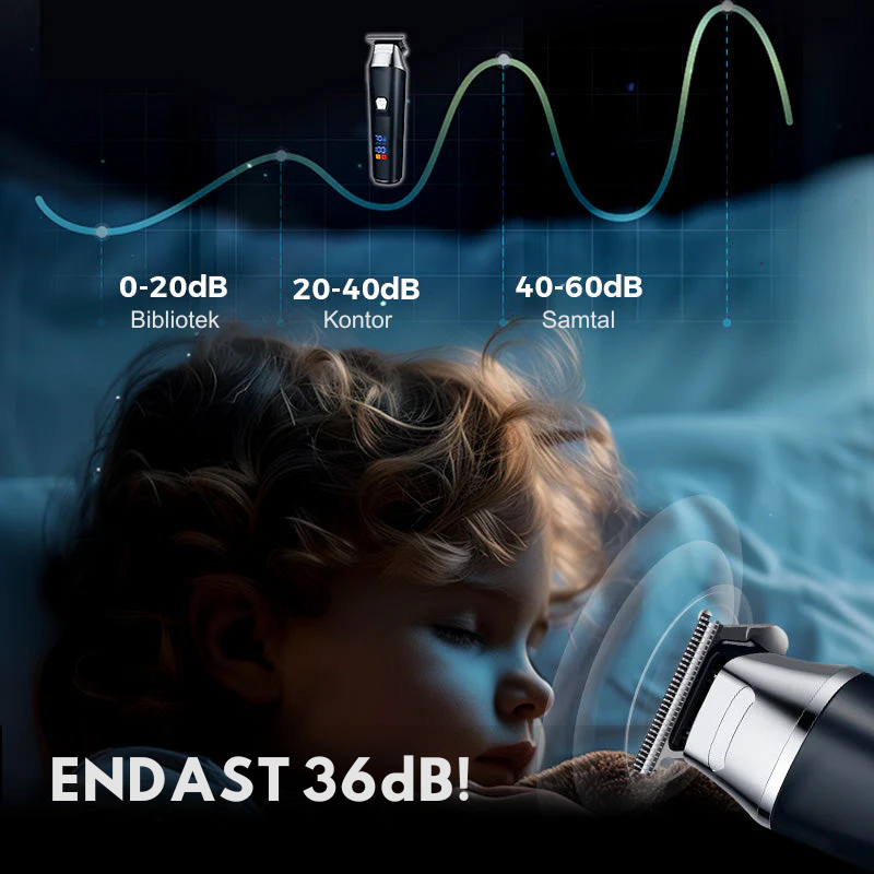 * - ClipPro™ | LCD-skärm Professionell Elektrisk Hårklippare