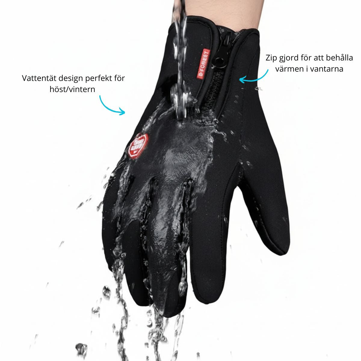 Vinterkomfort™ – Vattentäta handskar med touchscreen-funktion
