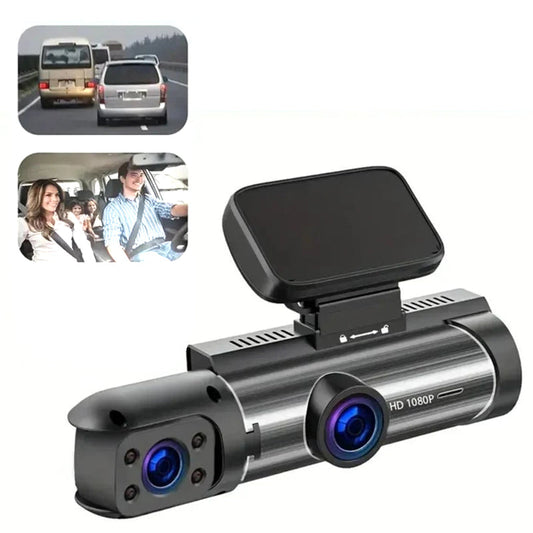 🔈🔈50 % RABATT🚗📹 Dashcam med 170° vidvinkel och 1080p dubbla linser